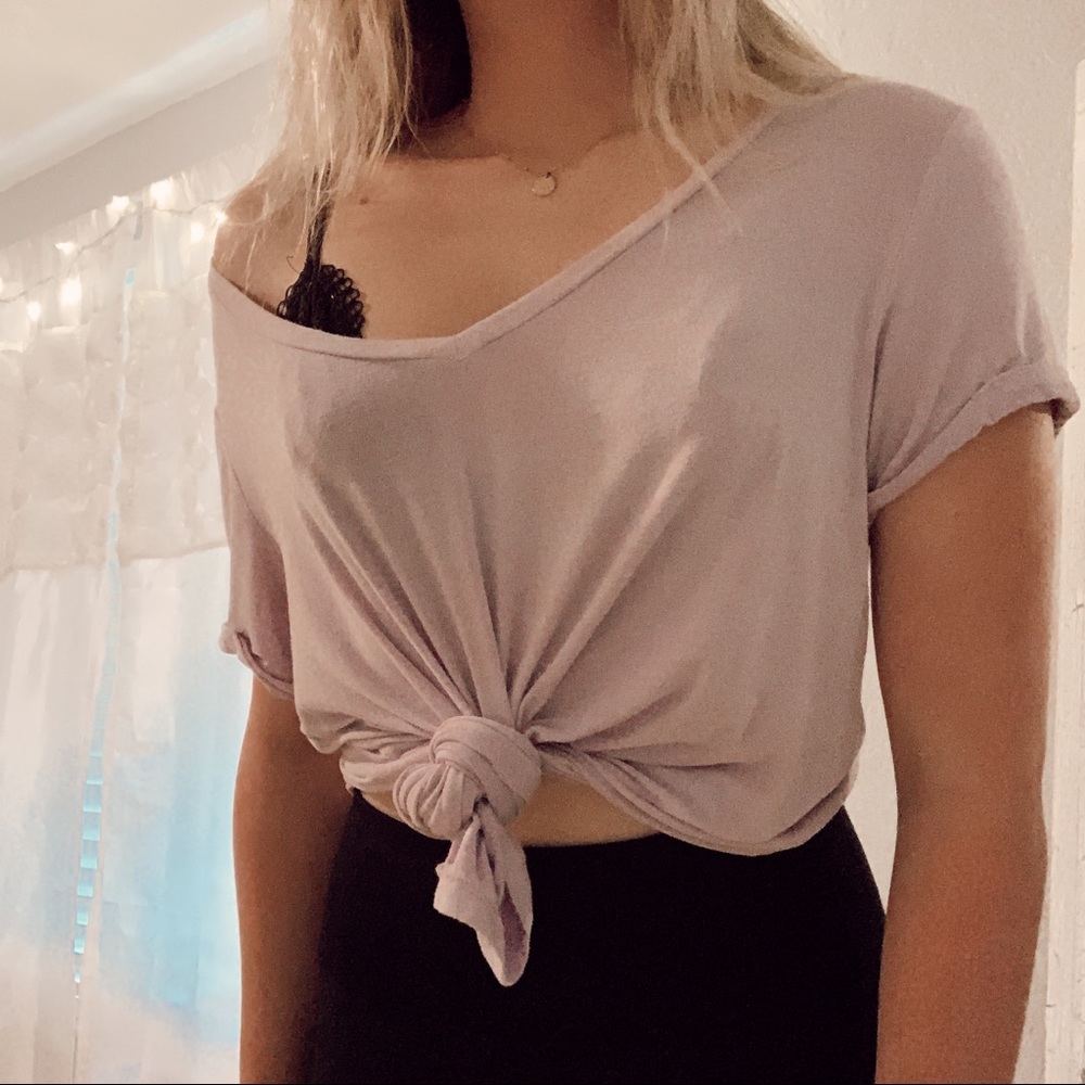 american eagle soft and sexy v neck tee